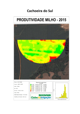 Mapas de produtividade utilizados nas palestras do rally.