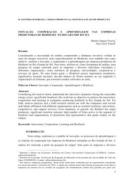 Inova&ccedil;&atilde;o, Coopera&ccedil;&atilde;o e Aprendizagem nas Empresas