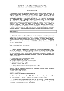 edital 19/2014 acs/ace-ibiapina - Escola de Sa&uacute;de P&uacute;blica do Cear&aacute;