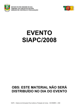 EVENTO SIAPC/2008