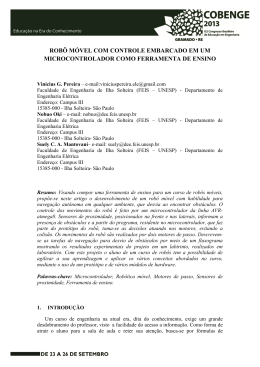 ROB&Ocirc; M&Oacute;VEL COM CONTROLE EMBARCADO EM UM