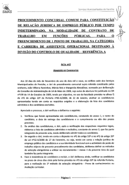 Ata de admissão Referência A