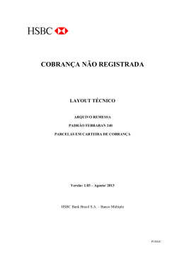 Arquivo Remessa
