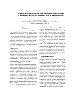 Proposta de um Protocolo MAC com Redução e