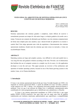 vis&atilde;o geral da arquitetura de sistemas operacionais linux