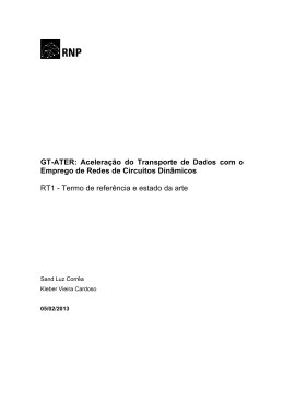 RT1 - Termo de refer&ecirc;ncia e estado da arte