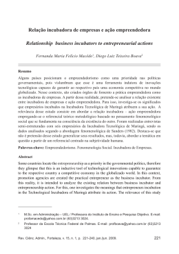 Artigo 10 - Rela&ccedil;&atilde;o incubadora - Fernanda Maria.indd