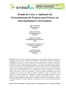 Estudo de Caso: a Aplica&ccedil;&atilde;o do Gerenciamento de Projetos