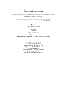 Revista Parcerias Estratégicas Versão integral em PDF