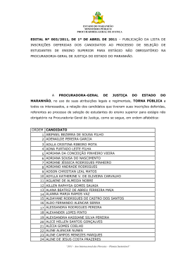 lista de inscri&ccedil;&otilde;es deferidas