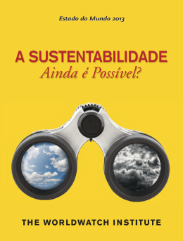 Estado do Mundo 2013 - A Sustentabilidade Ainda é Possível?