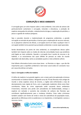 CORRUP&Ccedil;&Atilde;O E MEIO AMBIENTE
