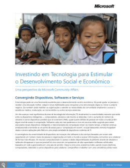 Investindo em Tecnologia para Estimular o