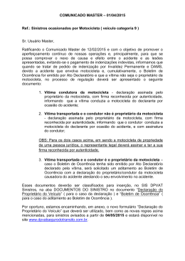 Declara&ccedil;&atilde;o do Propriet&aacute;rio do Ve&iacute;culo