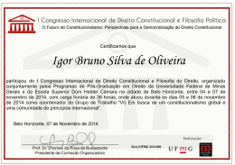 Igor Bruno Silva de Oliveira - II Congresso Internacional de Direito