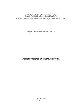 a psicomotricidade na educação infantil