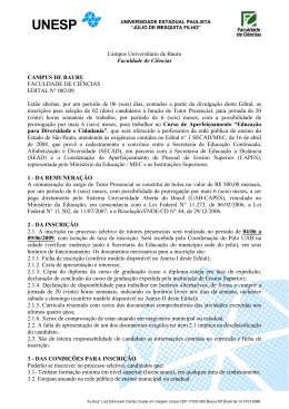Campus Universit&aacute;rio de Bauru Faculdade de Ci&ecirc;ncias CAMPUS