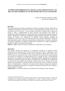 Gicelma de Oliveira Cavalcante - IX Col&oacute;quio Internacional