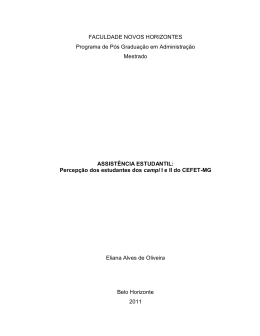 Assistência Estudantil - Faculdade Novos Horizontes