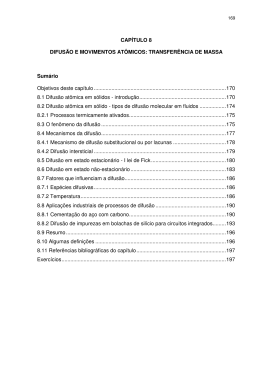 CAP&Iacute;TULO 8 DIFUS&Atilde;O E MOVIMENTOS AT&Ocirc;MICOS