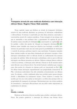 3 Transporte atrav&eacute;s de uma mol&eacute;cula diat&ocirc;mica com intera&ccedil;&tilde;ao