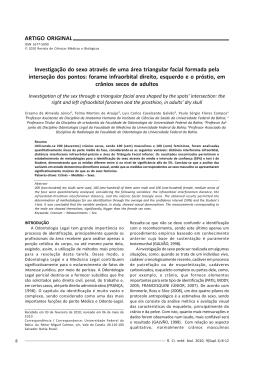 Investiga&ccedil;&atilde;o do sexo atrav&eacute;s de uma &aacute;rea triangular