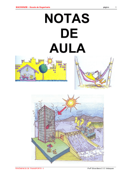 INTRODU&Ccedil;&Atilde;O &Agrave; TRANSFER&Ecirc;NCIA DE CALOR