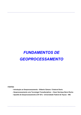 Fundamentos de Geoprocessamento