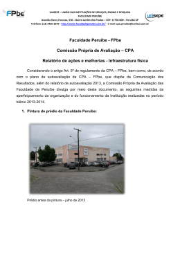 Relatório CPA - Faculdade Peruíbe