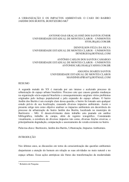 A urbaniza&ccedil;&atilde;o e os impactos ambientais