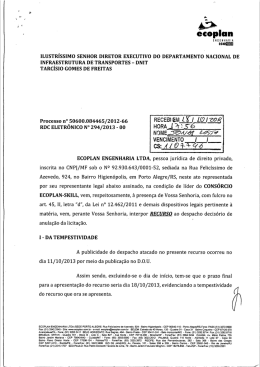 Recurso Administrativo - Impetrante: ECOPLAN - Motivo