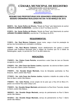16-03-2015 - C&acirc;mara Municipal de Registro