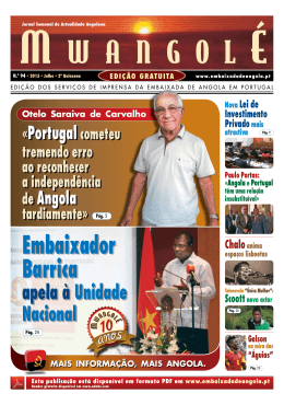 Julho S2 - Embaixada da Rep&uacute;blica de Angola em Portugal