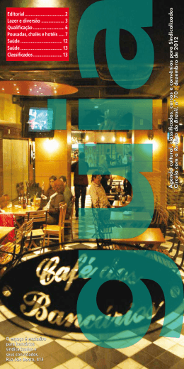 Edi&ccedil;&atilde;o 70 dezembro 2012 - Sindicato dos Banc&aacute;rios e Financi&aacute;rios