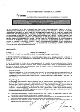 Convenção Coletiva de Trabalho 2013