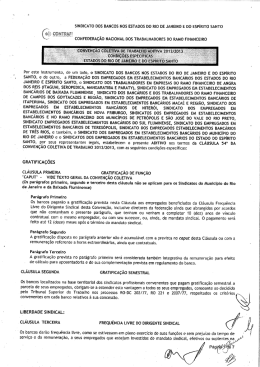 sindicato dos bancos nos estados do rio de janeiro - FETRAF