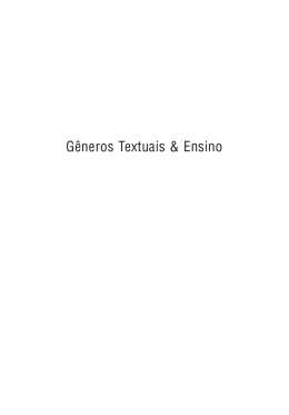 G&ecirc;neros Textuais & Ensino