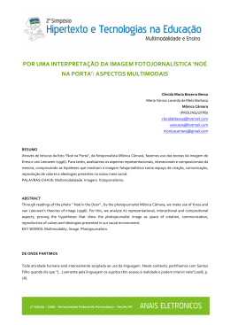 por uma interpreta&ccedil;&atilde;o da imagem fotojornal&iacute;stica `no&eacute; na porta`