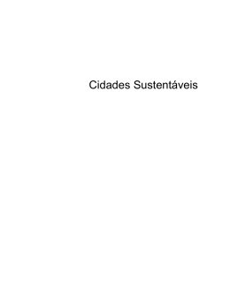 Cidades sustentáveis - MMA - Sinduscon-DF