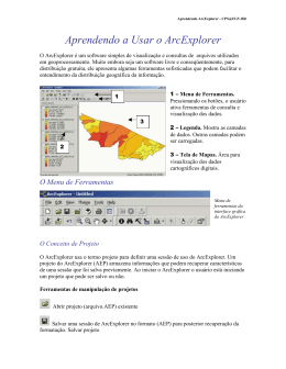 Aprendendo a usar o ArcExplorer 2.0