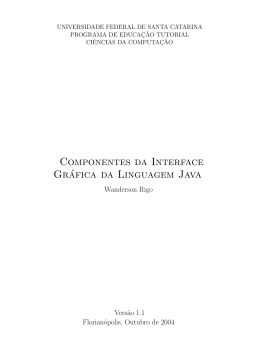 Componentes da Interface Gráfica da Linguagem Java
