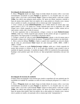 Investiga&ccedil;&atilde;o da interse&ccedil;&atilde;o de retas 0. Abra o Wingeom dando um