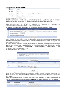 Arquivar Processo