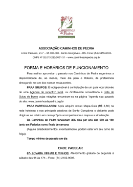Forma e Hor&aacute;rios de atendimento