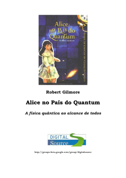 Robert Gilmore,Alice no país do Quantum (rev)