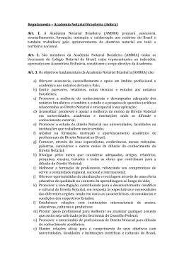 Regulamento – Academia Notarial Brasileira