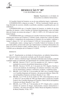 resolu&ccedil;&atilde;o n&ordm; 387