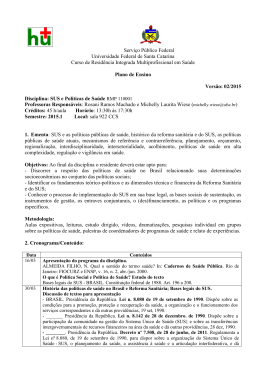 M&oacute;dulo 1: Pol&iacute;ticas P&uacute;blicas e SUS
