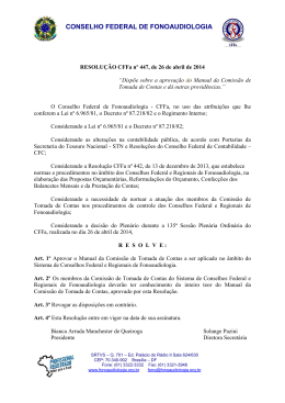 - Conselho Federal de Fonoaudiologia