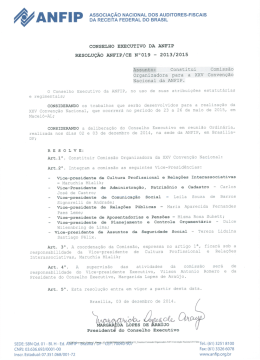 Resolução ANFIP 019